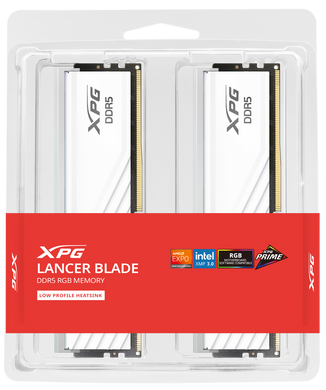 Оперативна пам’ять Adata XPG Lancer Blade RGB White DDR5 2x16GB (AX5U6000C3016G-DTLABRWH)