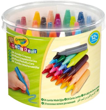 Набор большого воскового мела Crayola Mini Kids для малышей 24 шт (256243.112)