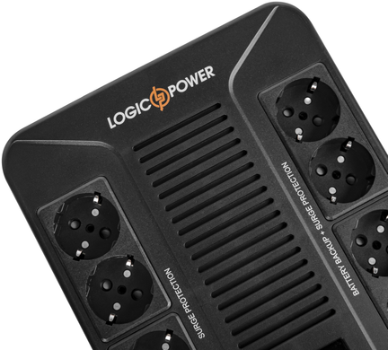 Джерело безперебійного живлення LogicPower LP-UL800VA-8PS (LP16161)