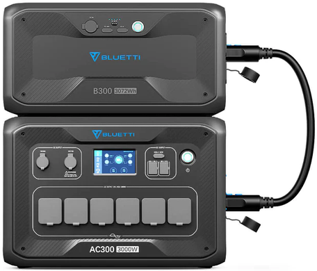 Зарядна станція Bluetti AC300 3000W + акумулятор B300 3072Wh/853333mAh (PB930944)