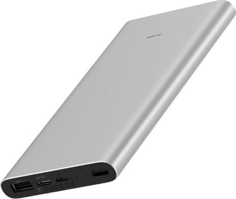 Універсальна мобільна батарея Xiaomi Mi Power Bank 3 10000 mAh (USB+Type-C) PLM12ZM Silver (VXN4251CN/VXN4273GL)