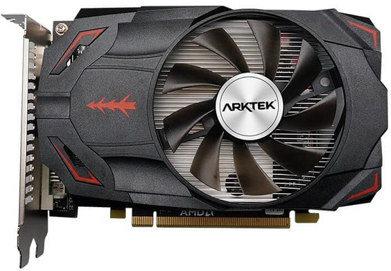 Відеокарта Arktek PCI-Ex Radeon RX 550 4GB GDDR5 (128bit) (1287/7000) (DVI, HDMI, DisplayPort) (AKR550D5S4GH1)