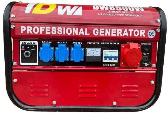 Бензиновый генератор 3-фазный Professional DW 8500 W