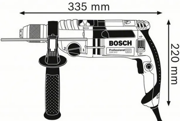 Дриль Bosch GSB 24-2 (060119C801)