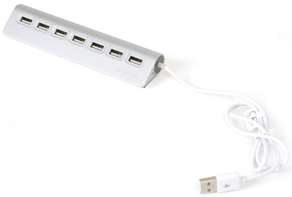 USB-хаб Omega 7 Port USB 2.0 Hub aluminium