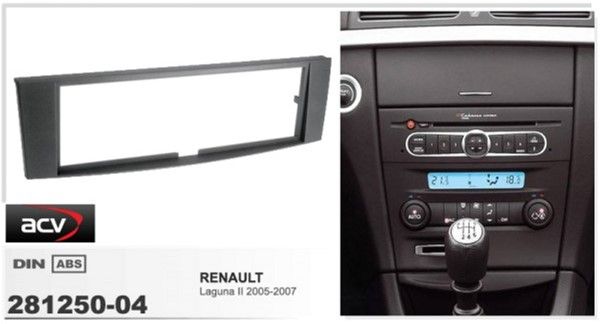 Перехідна рамка ACV 281250-04 Renault Laguna II (G) facelift 04/05->
