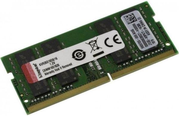 Память для ноутбука Kingston DDR4 2666 16GB, SO-DIMM, Retail (KVR26S19D8 / 16)