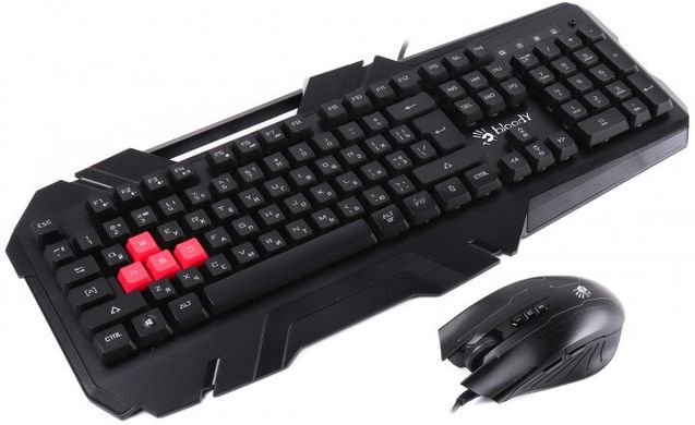 Комплект (клавіатура, мишка) A4Tech B2500 Bloody Black