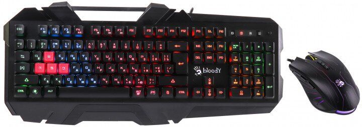 Комплект (клавіатура, мишка) A4Tech B2500 Bloody Black