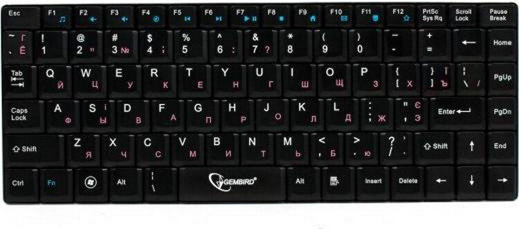 Клавиатура Gembird KB-P2-UA Black