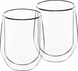 Набір чашок Ardesto з подвійними стінками для латте, 250 мл, 2 шт (AR2625G)