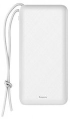 Універсальна мобільна батарея Baseus Mini Q PD Quick Charger Power Bank 20000mAh White (PPALL-DXQ02)