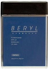 Універсальна мобільна батарея Remax Power Bank Beryl RPP-69 8000 mah Blue
