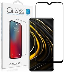 Захисне скло ACCLAB Full Glue для Xiaomi Poco M3 Black (1283126511066)