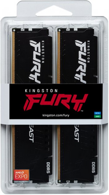 Оперативна пам'ять Kingston FURY 32 GB DDR5 (2x16GB) 6000 MHz FURY Beast (KF560C36BBEK2-32)