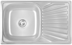 Кухонна мийка Lidz 7848 Satin 0,8 мм (LIDZ7848SAT)