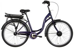 Электровелосипед 26" Dorozhnik AQUAMARINE (ELB-D-26-149) (темно-фиолетовый)