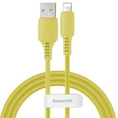 Кабель Baseus USB Cable to Lightning Colourful 2.4A 1.2m Yellow (CALDC-0Y)