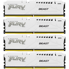 Оперативна пам'ять Kingston FURY DDR5-5600 131072MB PC5-44800 (Kit of 4x32768) Beast 2Rx8 White (KF556C40BWK4-128)