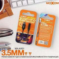 Перехідник Moxom Type-C - 3.5 (MX-AX01) black