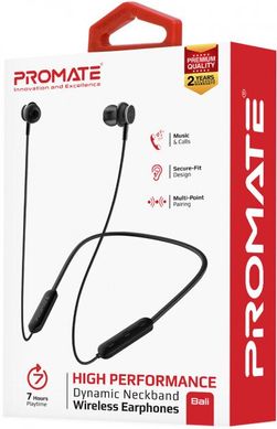 Навушники Promate Bluetooth 5 Bali Black (bali.black)