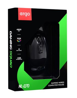 Миша ERGO NL-270 USB Black