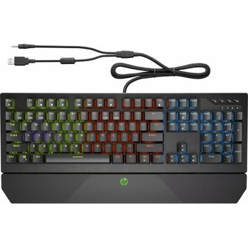 Клавіатура HP Pavilion Gaming 800 LED 114key Red Switch USB RU Black