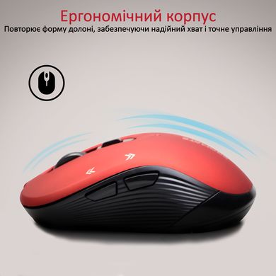 Мышь Promate Slider Wireless Red (slider.red)