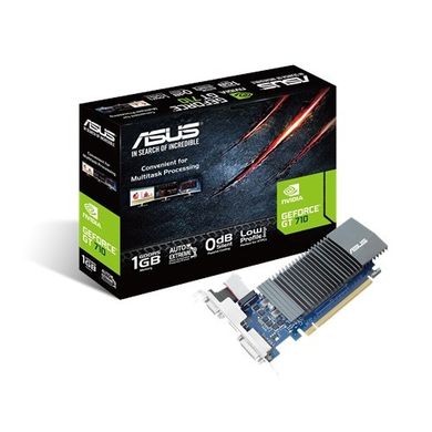 Відеокарта Asus PCI-Ex GeForce GT 710 1GB GDDR5 (32bit) (954/5012) (VGA, DVI, HDMI) (GT710-SL-1GD5)