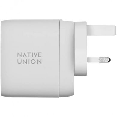 Зарядное устройство Native Union Fast GaN Charger PD 67W Dual USB-C Port White (FAST-PD67-WHT-INT)