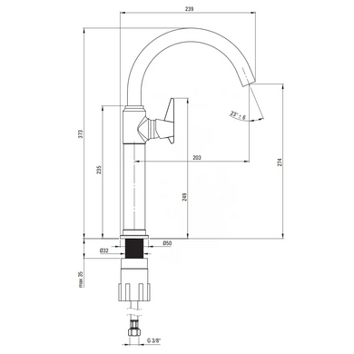 Смеситель для раковины Deante Temisto BQT M21K