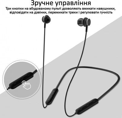 Навушники Promate Bluetooth 5 Bali Black (bali.black)