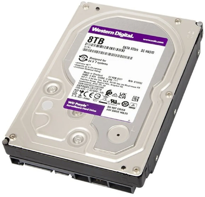Внутрішній жорсткий диск WD Purple 8TB 7200 об/мин, 128MB, 3.5' SATA III (WD84PURU)