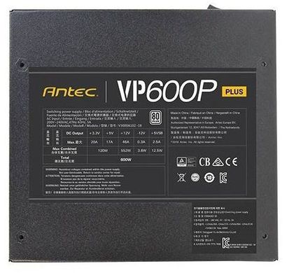 Блок живлення Antec VP600P Plus 600W (0-761345-11654-1)