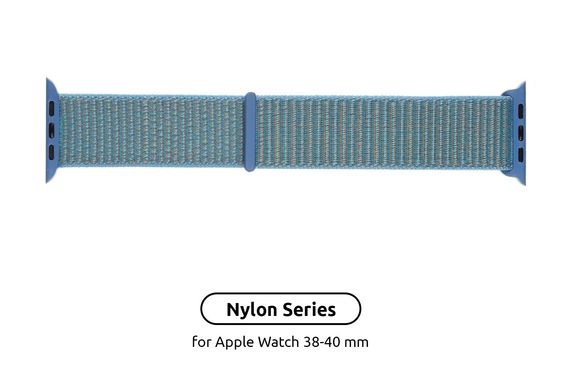 Ремінець Armorstandart Nylon Band для Apple Watch All Series 38/40 mm Ocean Blue (ARM56049)