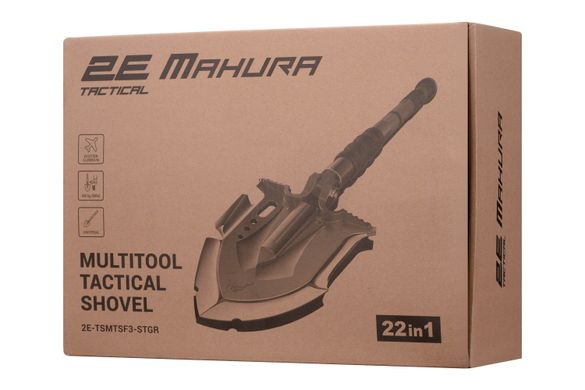 Лопата-мультитул тактическая 2E Mahura Steel Gray (2E-TSMTSF3-STGR)