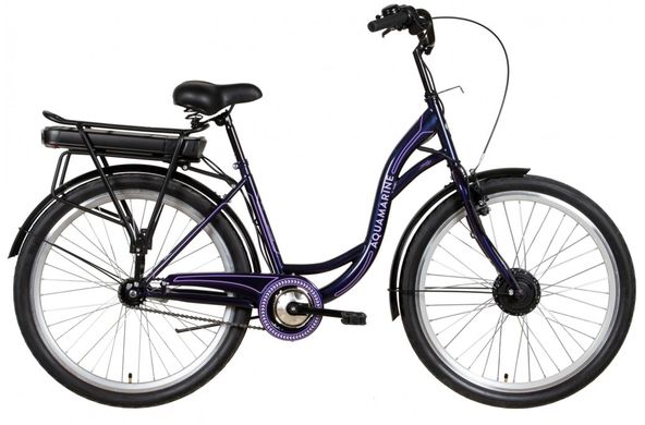 Електровелосипед 26" Dorozhnik AQUAMARINE (ELB-D-26-149) (темно-фіолетовий)