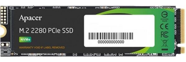 SSD накопитель Apacer AS2280P4U M.2 2280 PCIe 3.0 x4 3D TLC (AP1TBAS2280P4U-1)