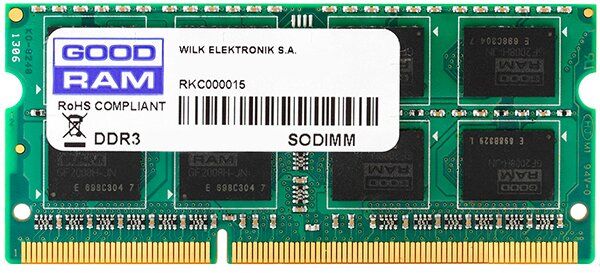 Оперативная память SO-DIMM Goodram 4GB/1600 1,35V DDR3 (GR1600S3V64L11/4G)