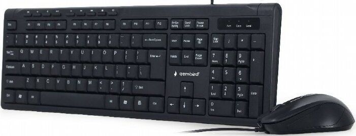 Комплект (клавіатура, мишка) Gembird KBS-UM-03-UA Black