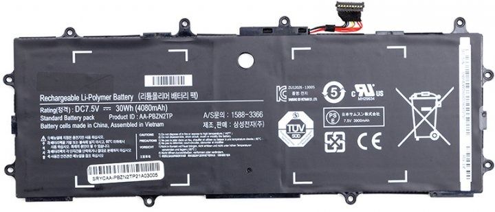 Аккумулятор для ноутбуків Samsung Chromebook Series 3 (NP905S3G) 7.5 V 4080 mAh (original) (NB490103)