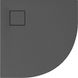Душевой поддон Cersanit Tako Slim 80x80x4 (Сет B452) серый полукруглый матовый + сифон
