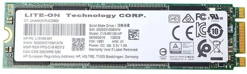 SSD накопитель 128GB M.2 SATA Lite-On M.2 2280 SATA III (L15189-001)