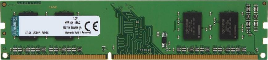 Оперативна пам'ять Kingston DDR3-1600 2048MB PC3-12800 (KVR16N11/2_KVR16N11S6/2)