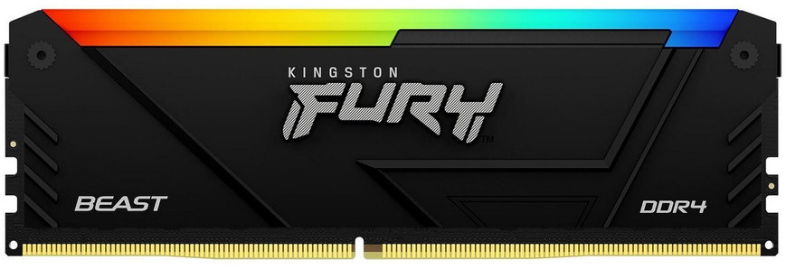 Оперативная память Kingston FURY DDR4 8GB 3200Mhz Beast RGB Black (KF432C16BB2A/8)