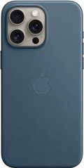 Чехол Apple для iPhone 15 Pro Max FineWoven Case with MagSafe Pacific Blue (MT4Y3)
