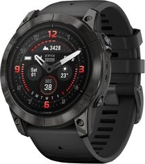 Смарт-часы Garmin Epix Pro (Gen 2) Sapphire 51 mm Carbon Gray DLC Titanium with Black Band (010-02804-01)