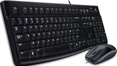 Комплект (клавіатура, миша) Logitech MK120 Black USB (920-002563)