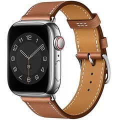 Ремешок WIWU Attelage Genuine Leather Apple Watch Band Watch 49/45/44/42 mm Brown