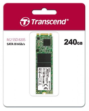 SSD-накопитель 240GB Transcend 820S M.2 2280 SATAIII 3D TLC NAND (TS240GMTS820S)